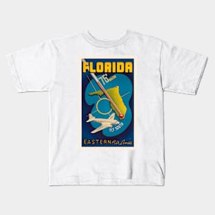 Florida USA Vintage Poster 1938 Kids T-Shirt